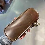 Torba na fajki Head Layer Cowhide Pipe Bag - Skórzana torba tytoń 2 Etui podróżne(Green)