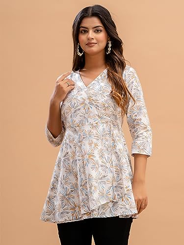 Image of feranoid Women Cotton Angrakha Kurti
