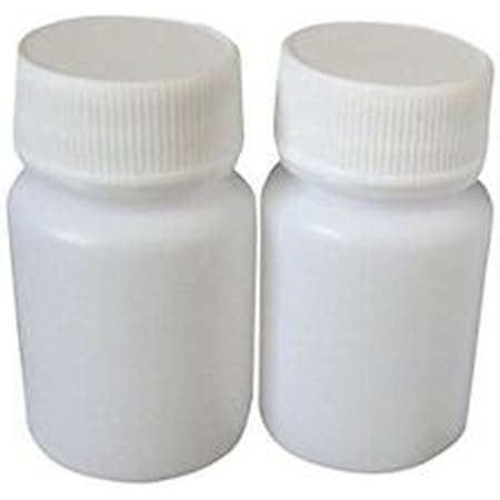 Amazon Co Jp 12個のポータブル白い空のプラスチック製のボトルのピルソリッドパウダー薬の化学薬品のピルのタブレットホルダーストレージ容器のケースボックス 15g ドラッグストア