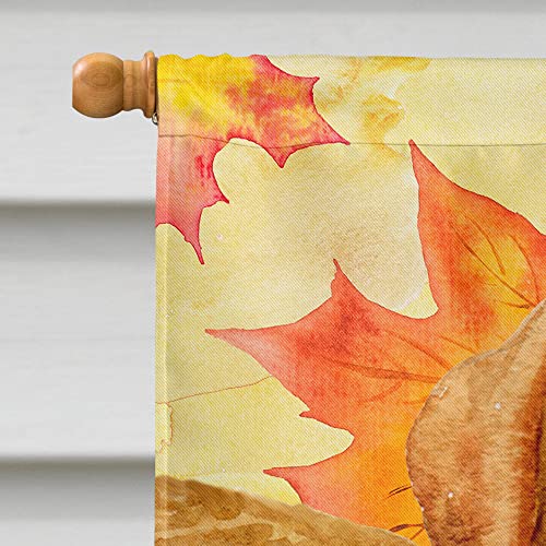 Drapeau automne Golden Retriever pour décoration de jardin