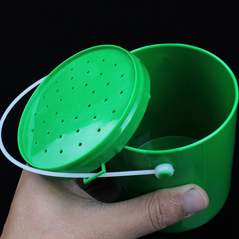 Toyvian 3 Set Secchio per Vermi Esca Esche Isolato Contenitori Verme Contenitore con Coperchio Piccolo Aerato Contenitore per Vermi Green Plastica 2 Toyvian 3 Set Secchio per Vermi Esca Esche Isolato Contenitori Verme Contenitore con Coperchio Piccolo Aerato Contenitore per Vermi Green Plastica 2