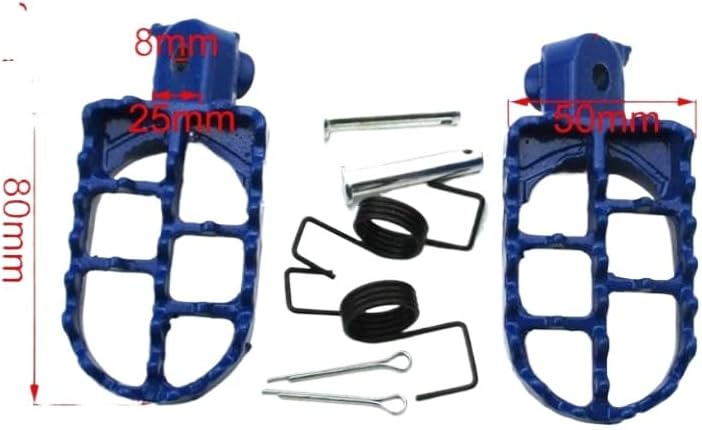 Throttle Handle Grips Footpegs Compatible with PW50 PW80 TW200 TTR90 TTR90E XR50R CRF50 CRF70 CRF80 CRF100F