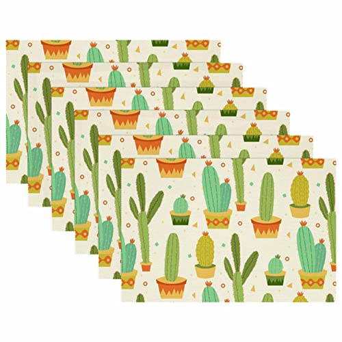 Set de table cactus résistant à la chaleur pour protéger votre table en bois - 5