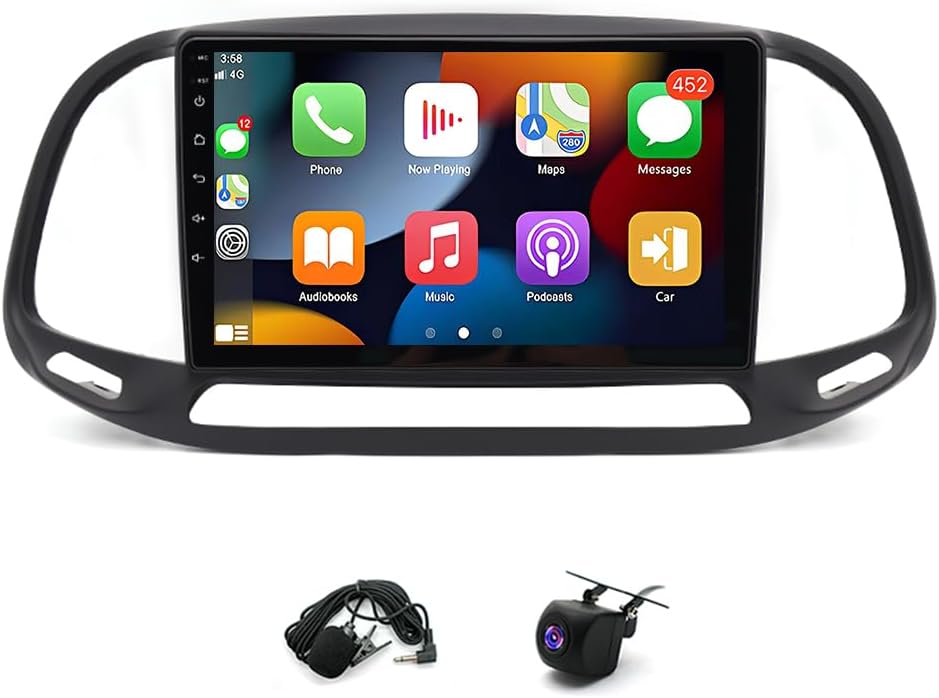 Android 13 Car Stereo Radio for Dodge Ram Promaster City 2015-2021, 2G+32G 9 inch Touch Screen Car Audio Receiver Fit for Carplay Android Auto GPS Navigation HD Backup Camera