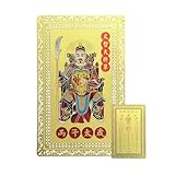 Souvenir de célébration : Conçue pour commémorer les festivités de l'année de naissance, cette carte Tai Sui de l'année du Cheval chinoise permet de transmettre des bénédictions de manière authentique grâce à sa représentation artistique. Idéale pour les cadeaux de fêtes, elle demeure un memento empreint d'une profonde signification et une excellente idée de cadeau traditionnel.