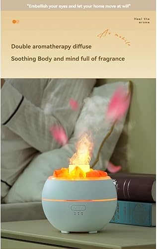 Miniatura 6 de Humidificador de luz LED de piedra de sal USB aromaterapia luz nocturna niebla humidificador de aire para dormitorio, hogar, escritorio y oficina