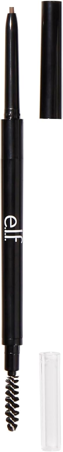 e.l.f. Ultra Precise Brow Pencil, Creamy, Micro-Slim, Precise, Defines, Creates Full, Natural-Looking Brows, Tames and Combs Brow Hair, Taupe, 0.0017 Oz