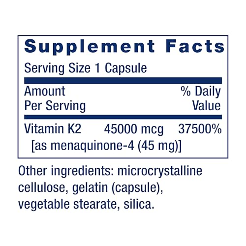 Life Extension Mega Vitamin K2, 45 mg, 30 Capsules - image 3