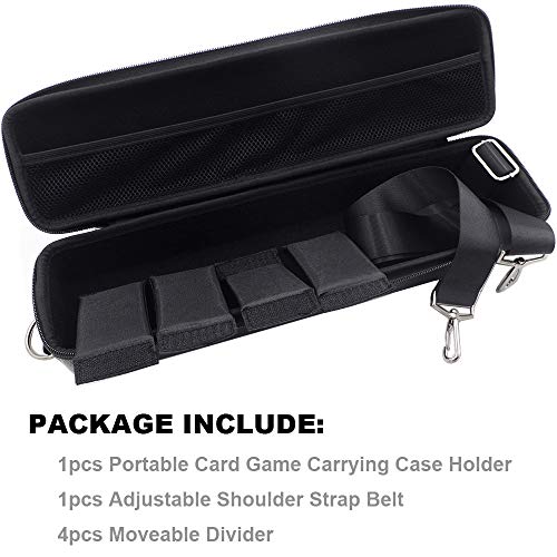 Comecase Card Case Storage Bag Collection, Holds Up To 1500 Cards, Portable Game Card Holder Shoulder Bag Perfect For Cards Against Humanity, Phase 10, Pm Tcg Cards, Monopoly Deal , Top Trumps Etc #TOP5