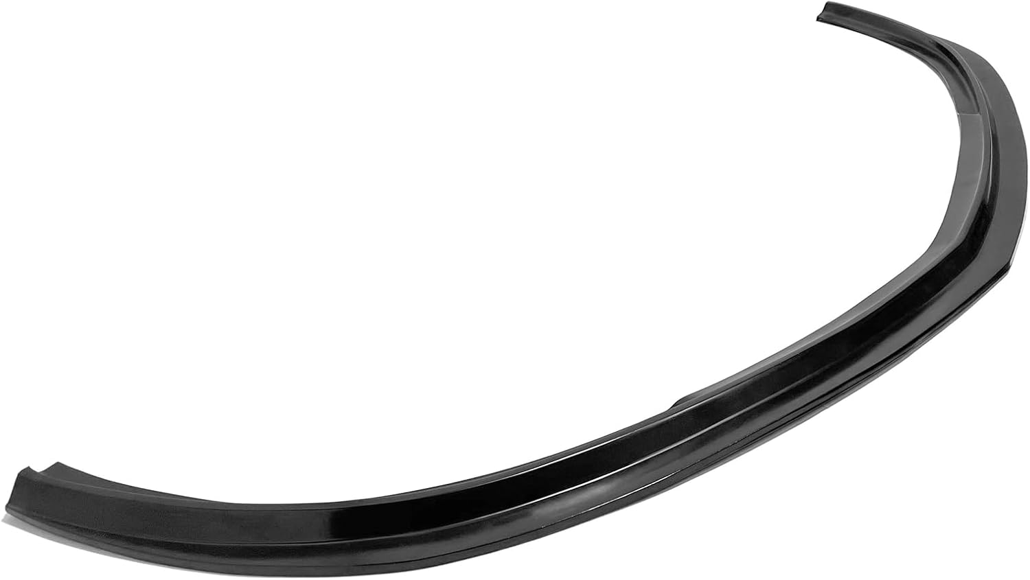 IKON MOTORSPORTS Front Bumper Lip, Compatible with 2006-2007 Mitsubishi Lancer Evolution, MDA Style Unpainted Black PU Polyurethane Air Dam Chin Spoiler Protector Splitter