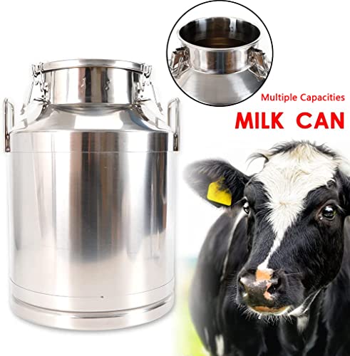 Adima 304 Edelstahl-Milchkanne Mit Starkem Versiegeltem Deckel, Schwerlast Silber Milchkanister Milchtopf Milcheimer Weinkübel Flasche Ölfass Tragekrug Flüssig Fest Lagertank,68L 4 Adima 304 Edelstahl-Milchkanne Mit Starkem Versiegeltem Deckel, Schwerlast Silber Milchkanister Milchtopf Milcheimer Weinkübel Flasche Ölfass Tragekrug Flüssig Fest Lagertank,68L