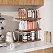 UJQSUN Bathroom Counter Organizer,Bathroom Shelf Organizers & Sink Organizer,Vanity Organizers,Storage Skincare,Makeup,Perfume,Spices,Coffee Station,for Corner,Dresser,Kitchen,Adjustable Height(3Tier)