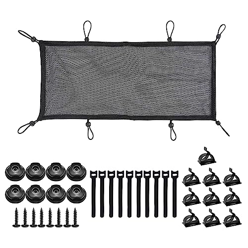LongZYU Under Desk Cable Management Tray - Flexible Black Cable Organizer With 8 Holders, 8 Screws, 10 Ties and Clips