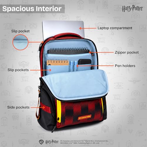 Image of Nasher Miles Harry Potter Backpack | Laptop Backpack | Ideal for Office, College, School & Travel | Men, Women, Boys, Girls