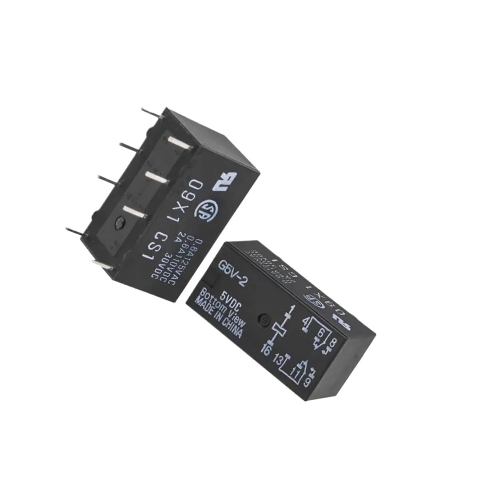 Relais de signal G5V-2-12VDC 2A 8PIN à deux contacts ouverts et fermés x10