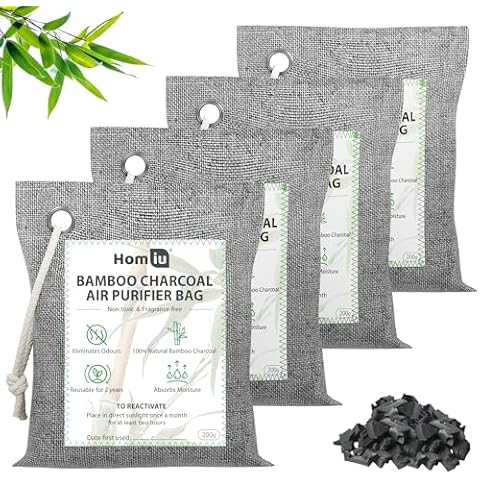 Homiu Bamboo Charcoal Odour Eliminator Bags Cover
