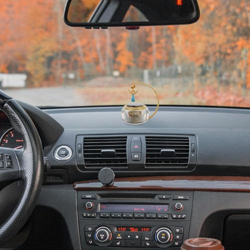 Diffuseur d'arômes solaire rotatif élégant pour tableau de bord de voiture - 6