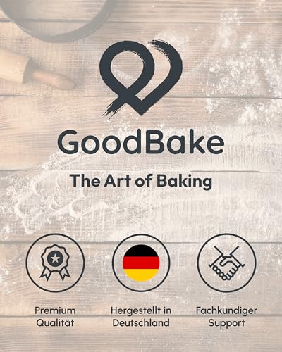 GoodBake Cake Drip Glaze 130g Schwarz | Kuchenglasur auf Glukosebasis | Vegan & Laktosefrei | Zuckerschrift für Kuchen, Kekse & Cup Cakes | Torten Deko