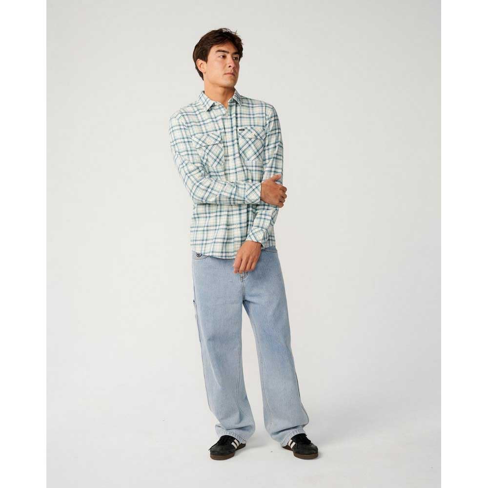 RIP CURL Camicia A Maniche Lunghe Classic Surf Checked in Flanne S