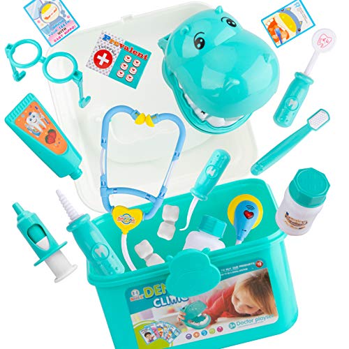 NextX Toys Doctor Kit for Kids Pretend Play, Electronic Stethoscope Dentist Medical Kit Gifts Boy & Girl Learning Educational Toddler Games Role Play - Thumbnail 3