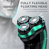 Electric Razor for Men, Electric Shaver for Men, Rechargeable Men’s Electrics Shavers, Charging Stand, Wet & Dry USB-Cordless Waterproof Portable Shaver with Pop-up Trimmer - Image 4