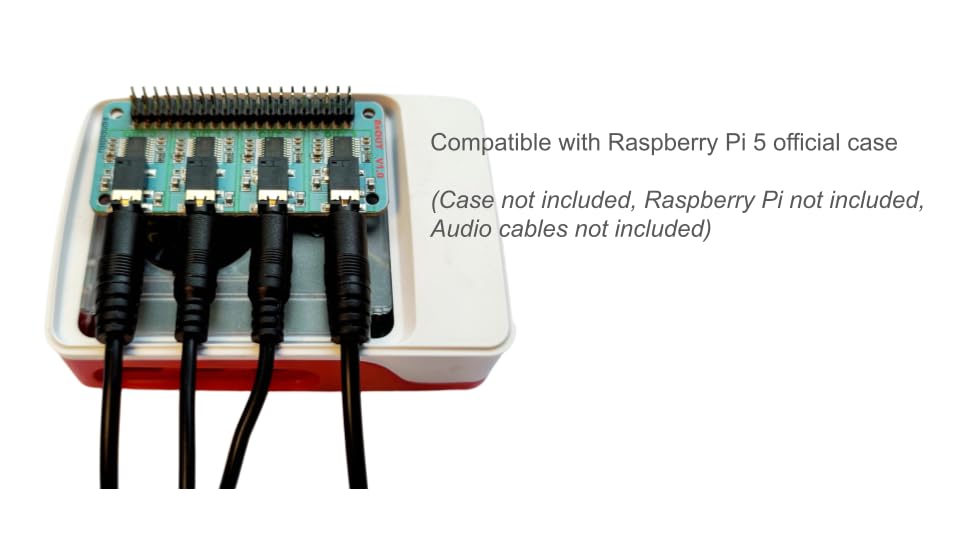 Image of RASPIAUDIO 8xOUT Channels for Raspberry Pi 5 only Desk
