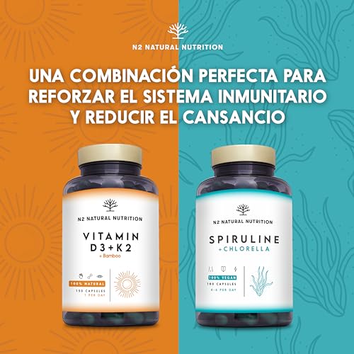 Miniatura 7 de Vitamina D3 Y K2. Vitamina D3 5000 Ui Vitamina K2 Mk7 200 G Silicio Bamboo. Alta Dosificación Y Biodisponibilidad. Contribuye Al Sistema Inmunológico. 150 Cápsulas. N2 Natural Nutrition