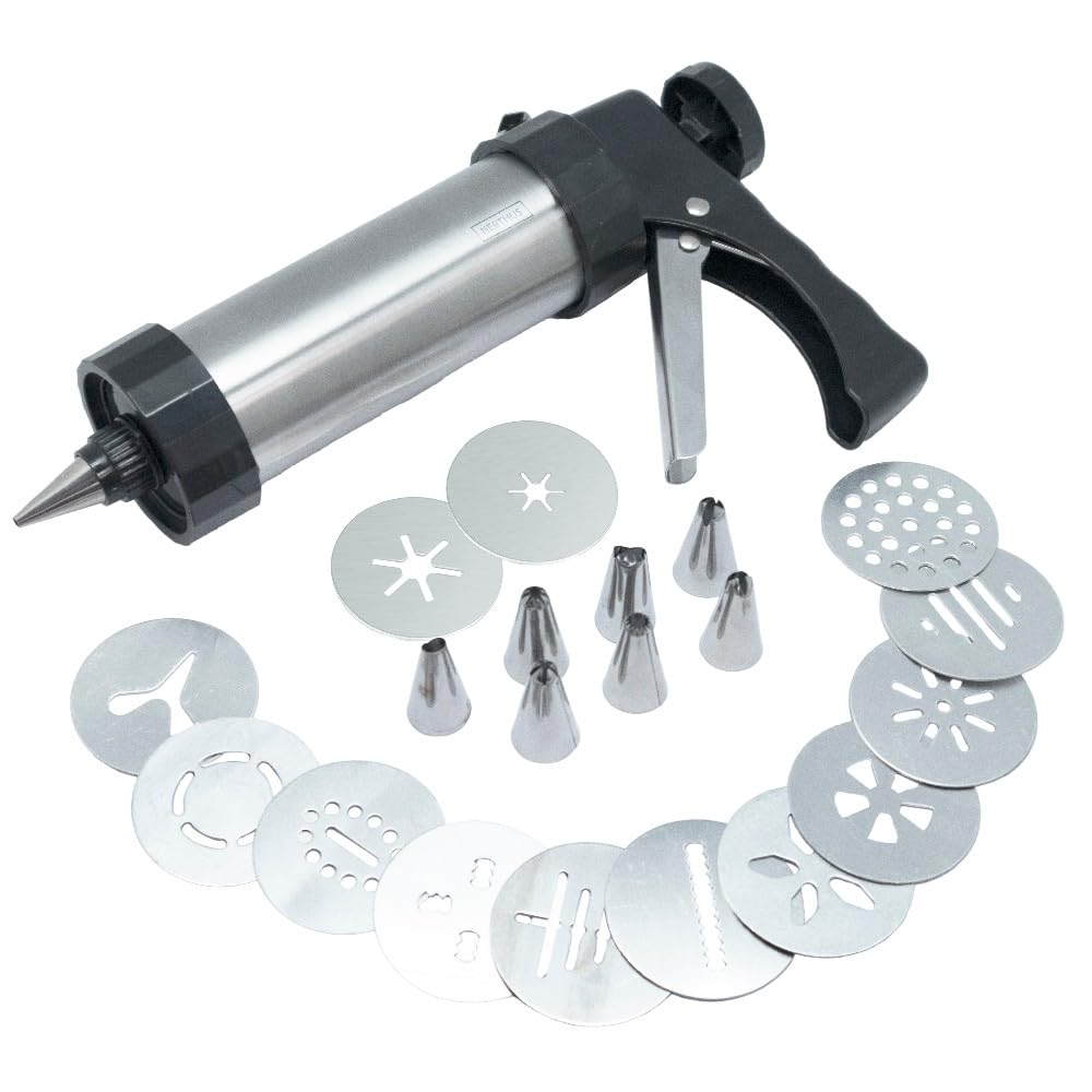 Nerthus FIH 1370 szpryca do churros typu pistolet z końcówkami do domowych churros