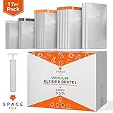 DEINE ZUFRIEDENHEIT LIEGT UNS AM HERZEN: Ob auf Reisen oder im heimischen Schrank - erlebe ein Platzwunder mit dem Space Fox Vakuumierbeutel. Jetzt in den Warenkorb legen und schon morgen testen.