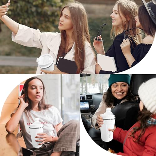Image of Insulated Travel Coffee Mug, Stainless Steel Coffee Cup with Leakproof Lid | Double-wall insulation keeps drinks hot or cold for hours, with a leakproof lid and portable stainless steel design