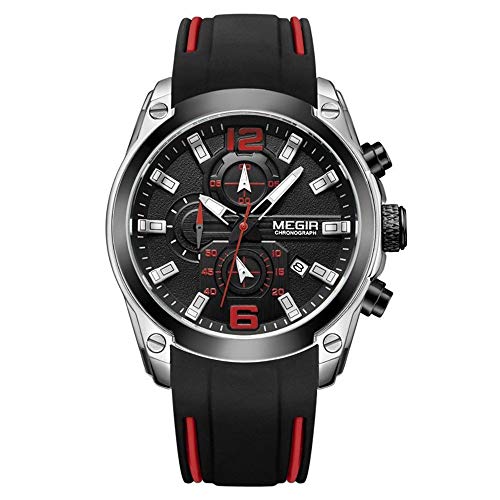 Montre homme sport LULI chronographe calendrier cadran illuminé