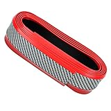 ACOGEDO Striscia Anti-collisione per Auto in Fibra di Carbonio Bicolore – 2,5 M – Finitura Antigraffio Adatta per Paraurti Specchietto Retrovisore Esterno – Protezione in Gomma Resistente Alla Vernice