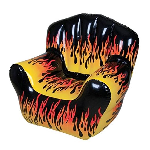 40" X 30" FLAME PRINT CHAIR INFLATE