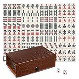 BESPORTBLE 1 Juego Mahjong Portátil para Set para Reuniones y Diversión Grupo