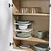 Home Basics 3-Tier Kitchen Corner Counter Shelf and Cabinet Organizer Heavy Duty Wire Shelf in White