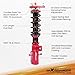 maXpeedingrods Coilovers for Ford Mustang S550 2015-2013, 24 Levels Damper Adjustable Coilovers Suspension Kit, Height Adjustable Shock Absorber Struts, Lowering Kit Red
