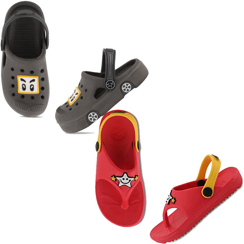 SMARTOTS Dailywear Casual Star Slipper/Clogs with Back Strap and Unique & Stylish Car Model Casual Clogs