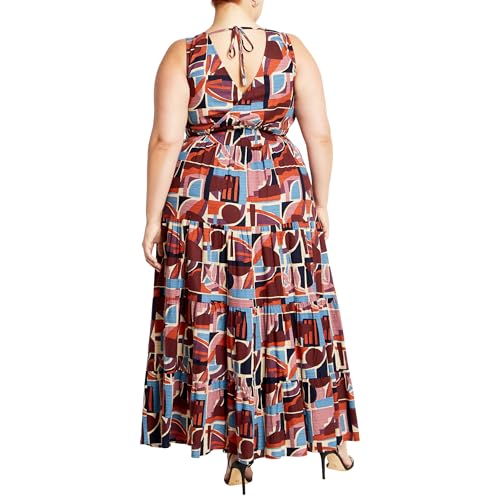 Image of City Chic Women's Maxi Dress - Amara Print