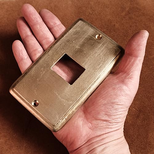 Amazon.co.jp: 真鍮 コンセントカバー（1つ口）一つ口 1つ穴 一つ穴