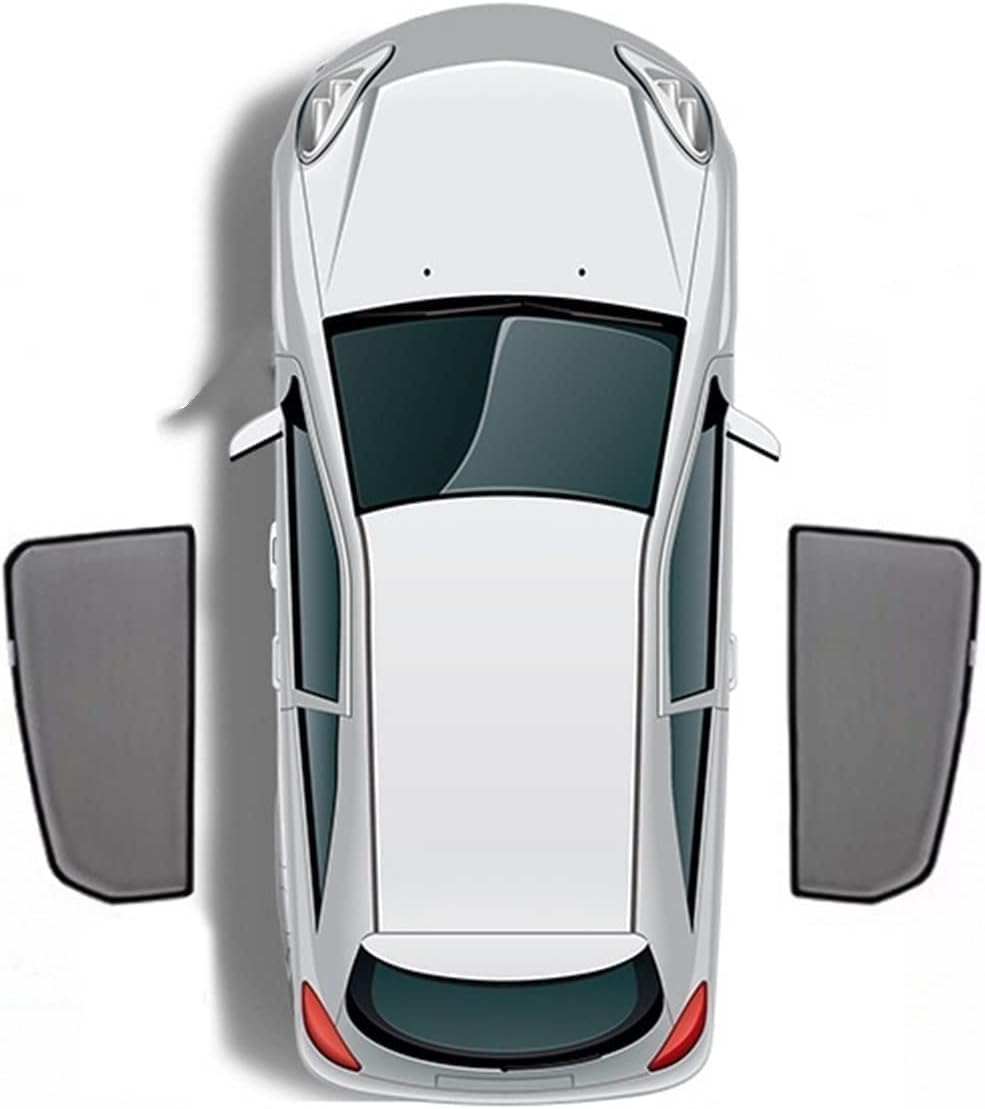 XIZHAO Car Side Window Sunshades for Toyota Fortuner 2017 2018 2019 2020 2021 2022, Magnetic Breathable Anti-Mosquito Block UV Rays Kids Privacy Protection, Auto Exterior Styling Accessories