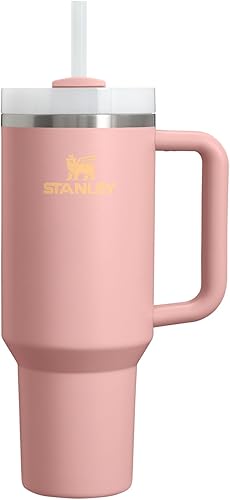 Miniatura 124 de STANLEY Quencher H2.0 - Vaso con asa y popote de 30 onzas Tapa de 3 posiciones Flowstate Compatible con portavasos para viajes Taza de acero