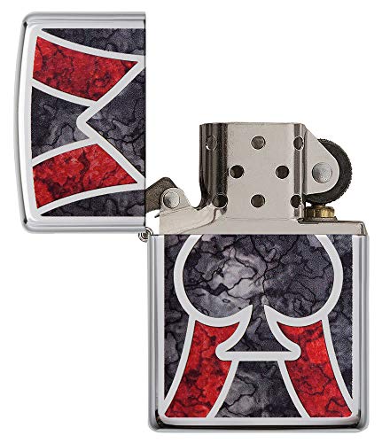 Encendedor de bolsillo Zippo Ace Fusion cromo pulido miniatura 5