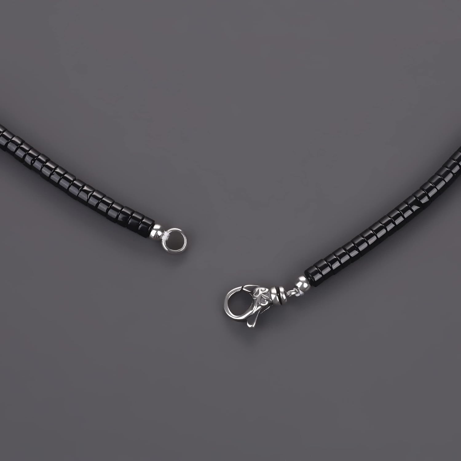 COAI Men's Beaded Necklace, Heishi Crystal Necklace for Men 20-26“