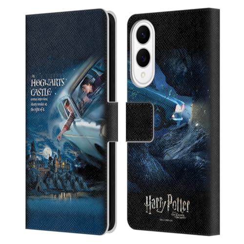Étui portefeuille Samsung S25 Edge voitures volantes Harry Potter pour geek passionné