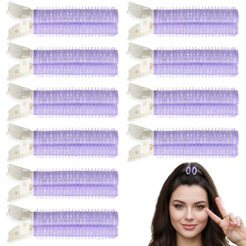 10 pinzas para cabello voluminoso color morado miniatura 1