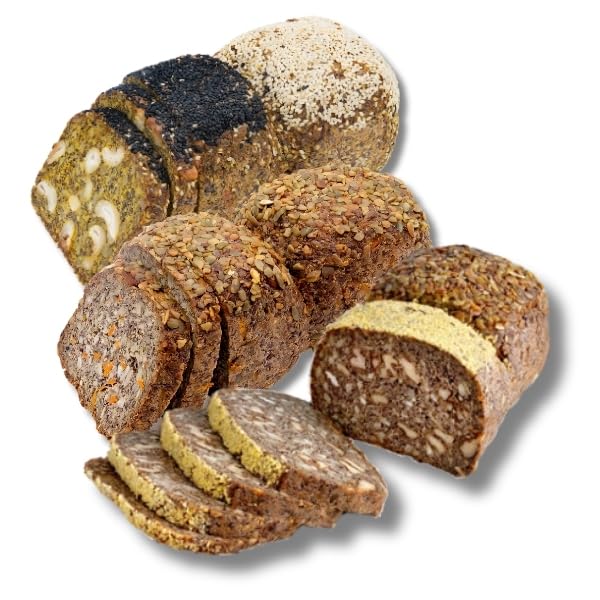 Foodie-Mix Low Carb Brot Probierpaket, Glutenfrei, Keto-freundlich, Mehlfrei, Mit Mandel, Cashew & Walnuss, Ohne Hefe, Ohne Zusatzstoffe, Reich an Ballaststoffen