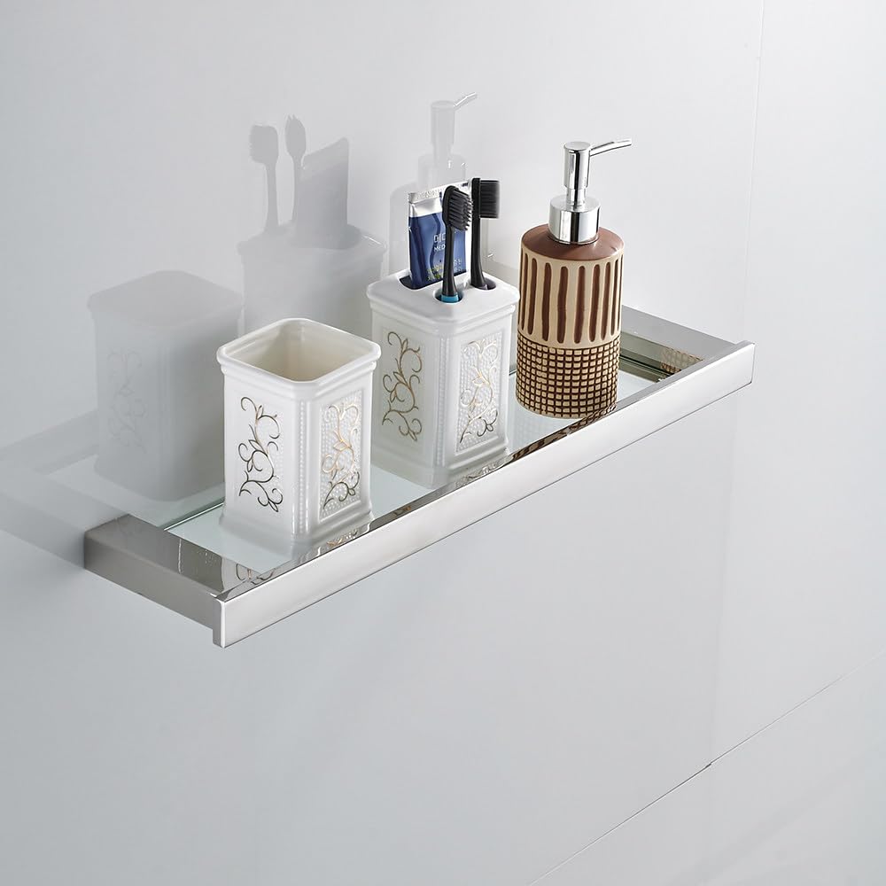 Genérico Toallero de Barra Juego de Accesorios para baño, toallero Cromado, Barra, Gancho para Bata, Estante, Soporte para Papel de Seda, Soporte para Cepillo de Dientes, Accesorios de baño, Estante