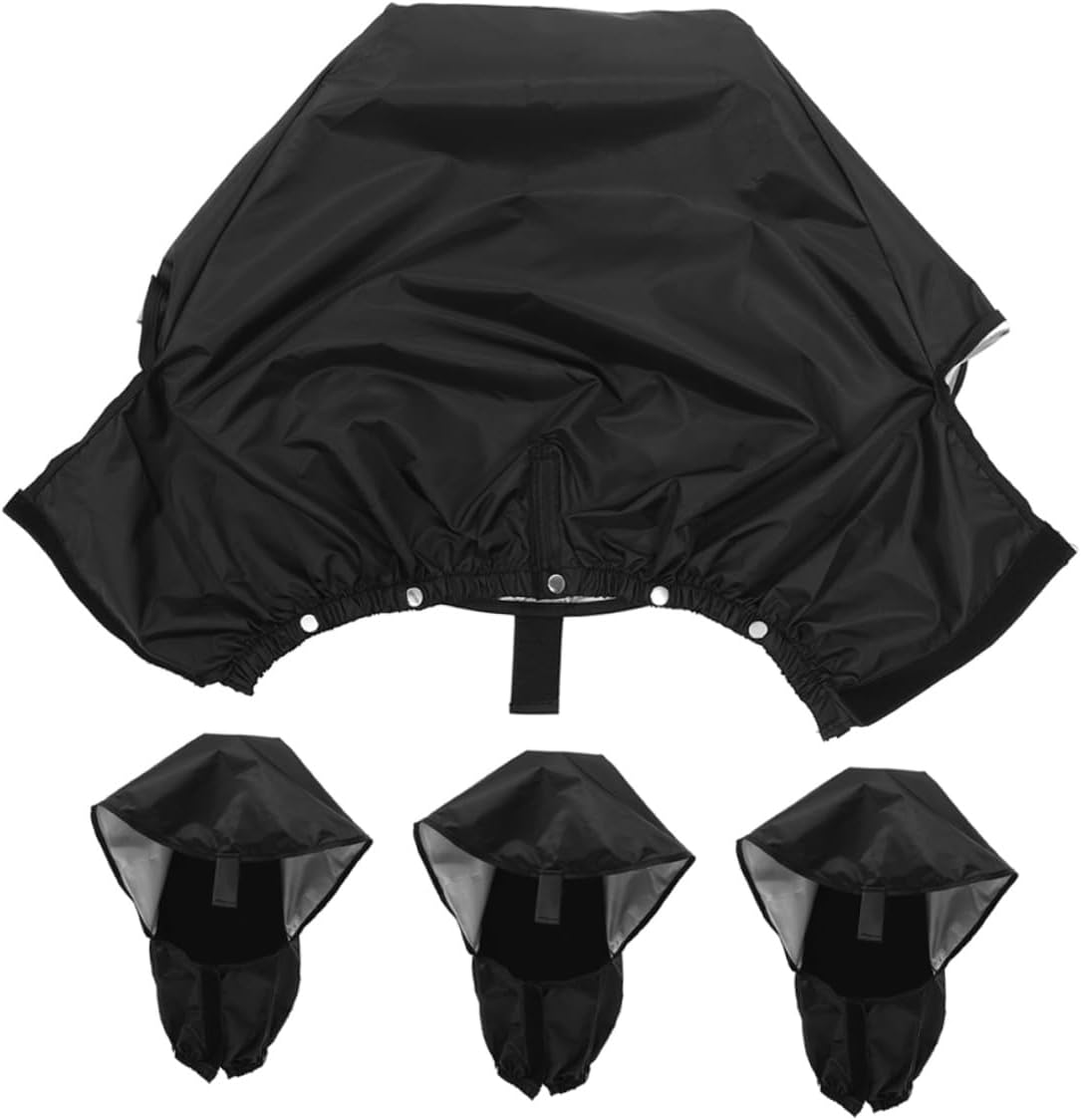 4pcs Golf Bag Rain Cover Rainproof for Clubs Lightweight Portable Easy Install Stylish Hood for Golf Practice and Travel
