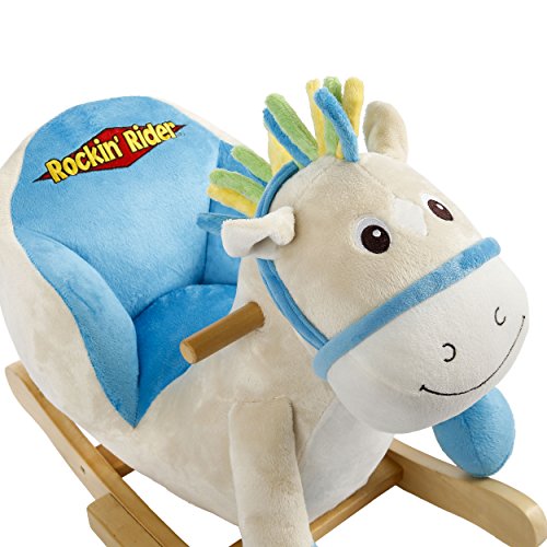 Rockin' Rider Tickles Baby Rocker Ride On Blue, Large - Thumbnail 4