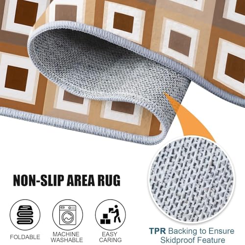 Tapis de sol doux marron pour réchauffer l'ambiance de votre chambre - 6
